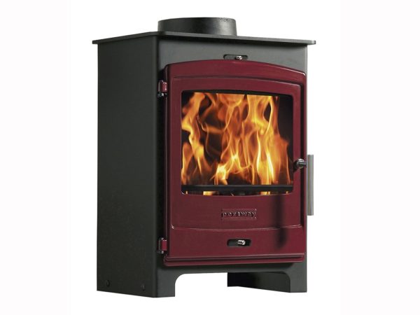 portway 1 multifuel stove for sale with red door